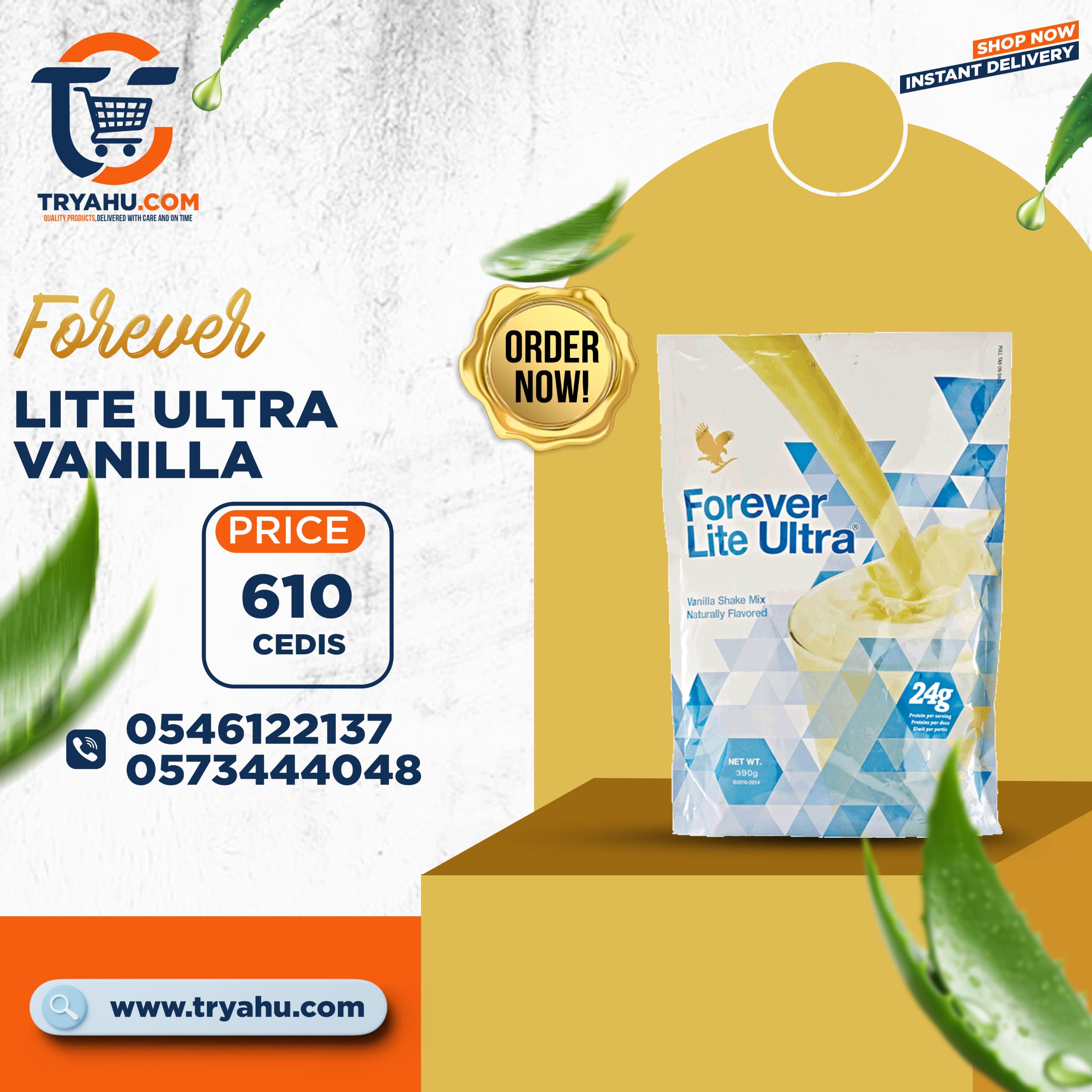 Forever Lite Ultra Vanilla | Nutritional Shake for Weight Management & Energy